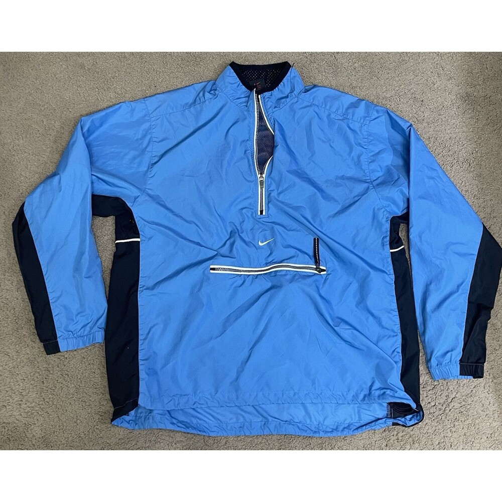 nike windbreaker jacket Vintage Blue 97-99 Large